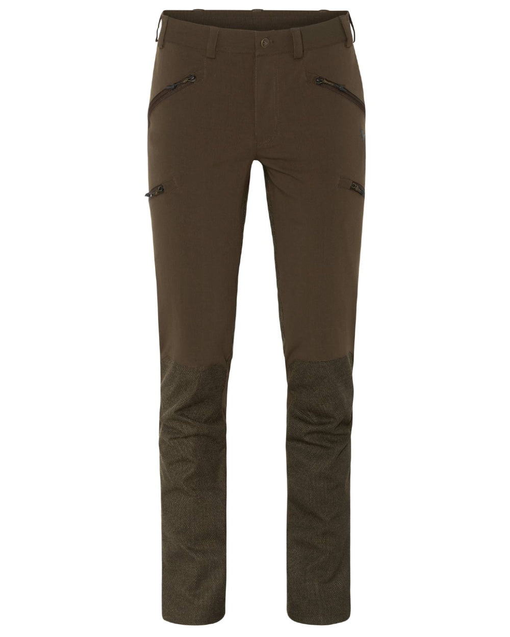 Pine Green coloured Seeland Womens Larch Membrane Trousers on White background #colour_pine-green