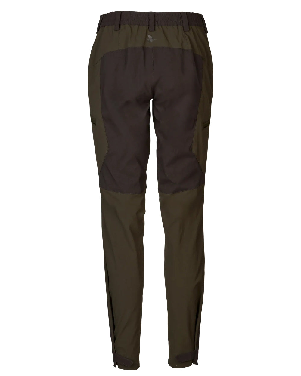 Pine Green Chocolate Torte coloured Seeland Womens Larch Stretch Trousers on White background #colour_pine-green-chocolate-torte