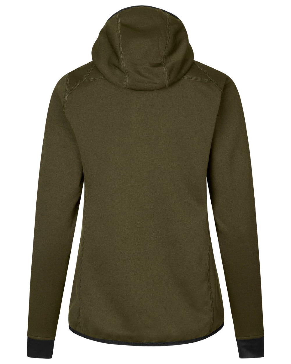 Pine Green Coloured Seeland Womens Power Fleece Jacket on White background #colour_pine-green