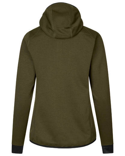 Pine Green Coloured Seeland Womens Power Fleece Jacket on White background #colour_pine-green