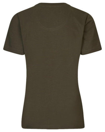 Pine Green Coloured Seeland Womens Sadie T-Shirt on white background #colour_pine-green