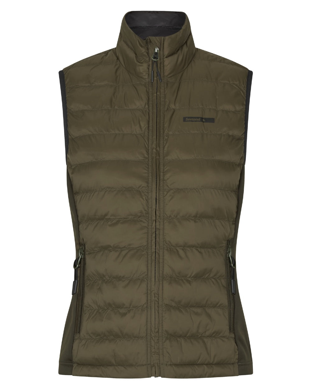 Light Pine Coloured Seeland Womens Therma Waistcoat on white background #colour_light-pine