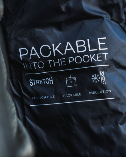 Light Pine Coloured Seeland Womens Therma Waistcoat on forest background #colour_light-pine