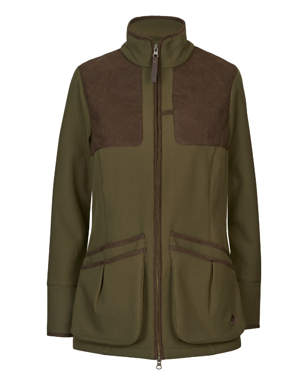 Light Pine Coloured Seeland Womens Wenlock Faye Jacket on White background #colour_light-pine