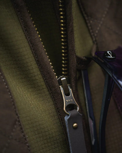 Light Pine Coloured Seeland Womens Wenlock Faye Jacket on outdoor background #colour_light-pine