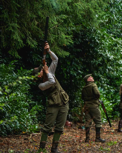 Light Pine Coloured Seeland Womens Wenlock Faye Waistcoat on forest background #colour_light-pine
