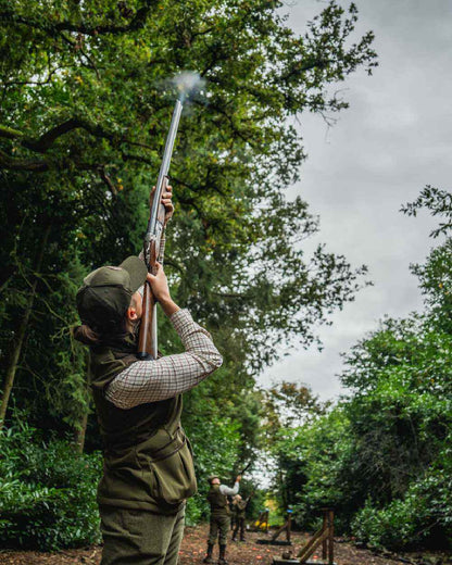 Light Pine Coloured Seeland Womens Wenlock Faye Waistcoat on outdoor background #colour_light-pine