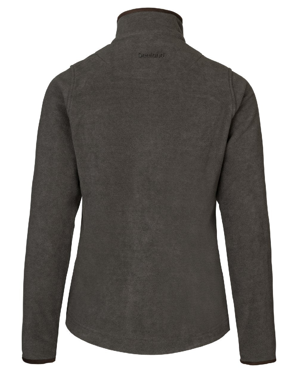 Dark Grey Melange Coloured Seeland Womens Woodcock Ivy Fleece Jacket on White background #colour_dark-grey-melange