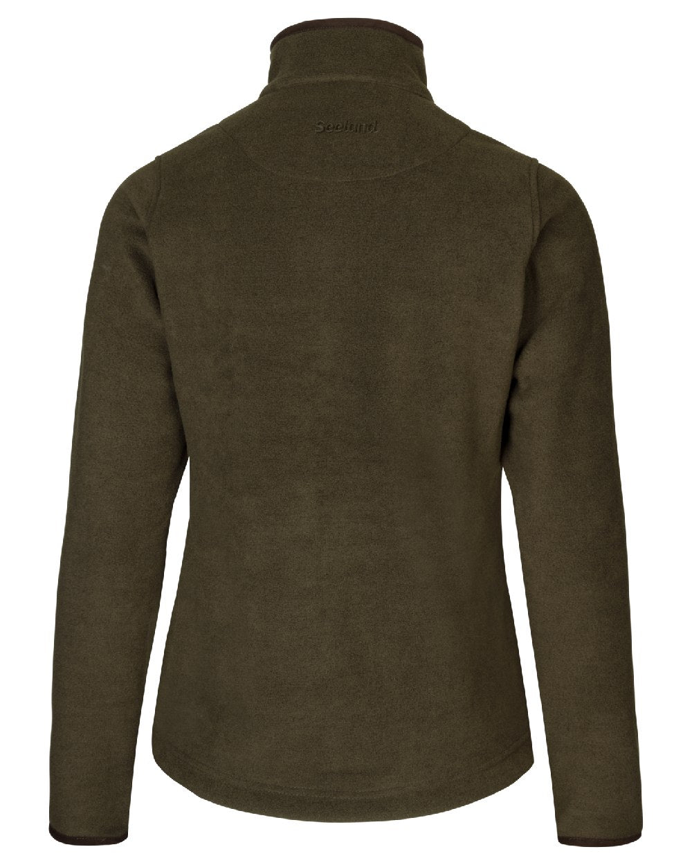 Pine Green Melange coloured Seeland Womens Woodcock Ivy Fleece Jacket on white background #colour_pine-green-melange