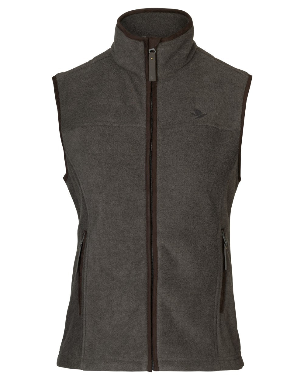 Dark Grey Melange Coloured Seeland Womens Woodcock Ivy Fleece Waistcoat on White background #colour_dark-grey-melange