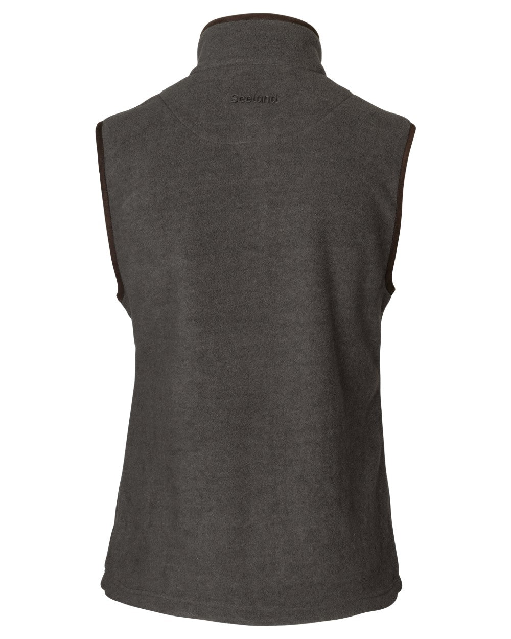 Dark Grey Melange Coloured Seeland Womens Woodcock Ivy Fleece Waistcoat on White background #colour_dark-grey-melange