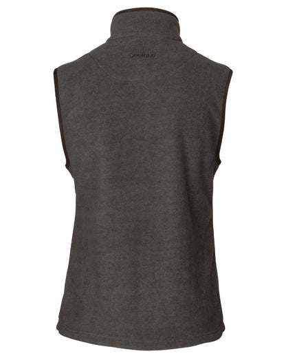 Dark Grey Melange Coloured Seeland Womens Woodcock Ivy Fleece Waistcoat on White background #colour_dark-grey-melange