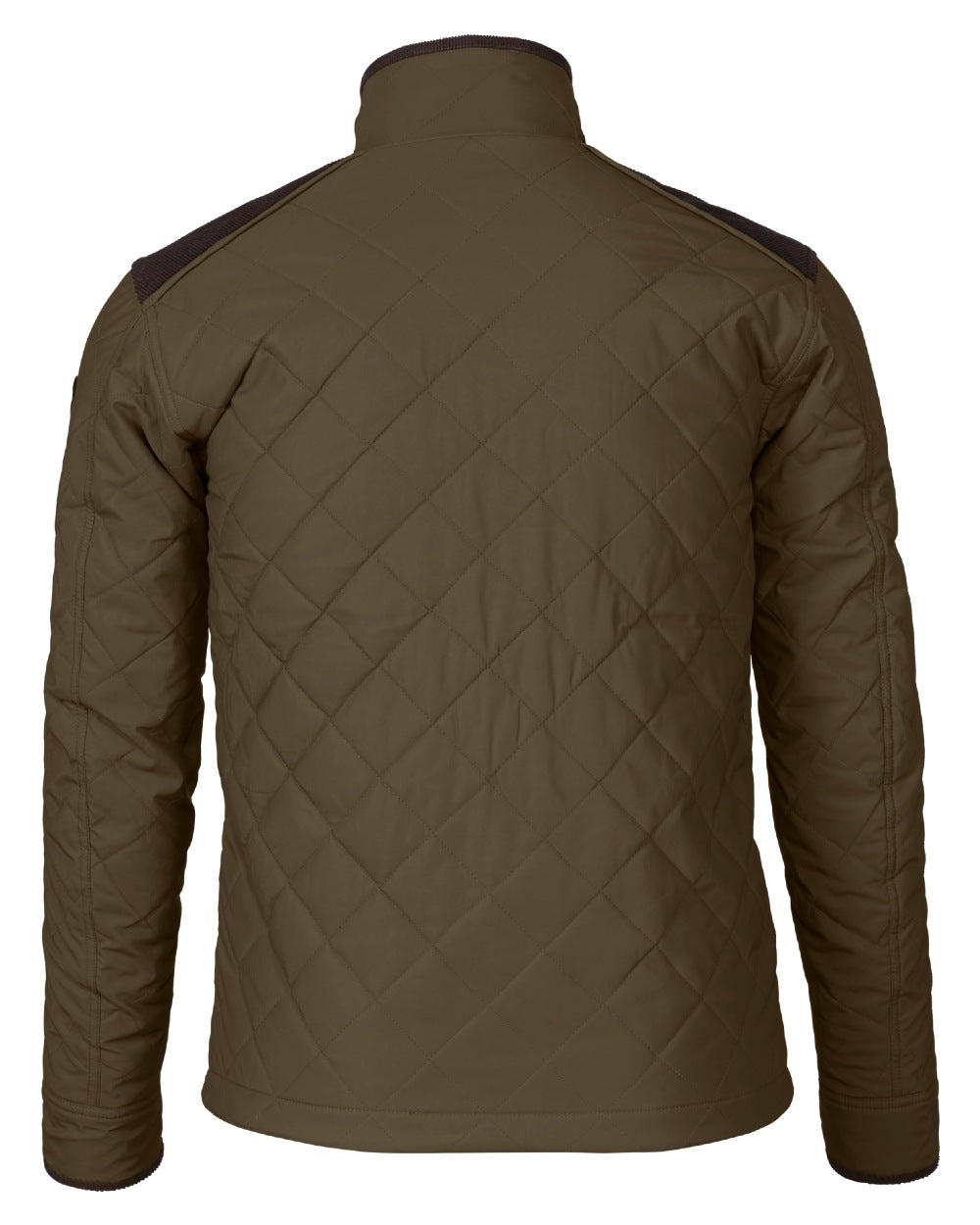 Shaded Olive Coloured Seeland Woodcock Advanced Quilted Jacket on White background #colour_shaded-olive