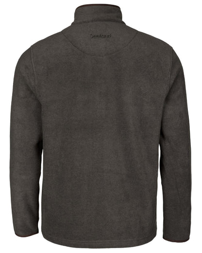 Dark Grey Melange Coloured Seeland Woodcock Earl Fleece Jacket on White background #colour_dark-grey-melange