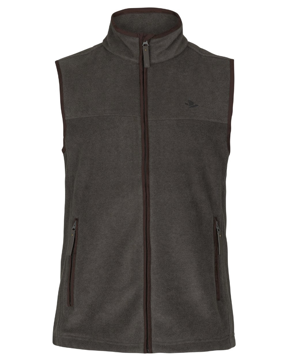 Dark Grey Melange coloured Seeland Woodcock Earl Waistcoat on white background #colour_dark-grey-melange