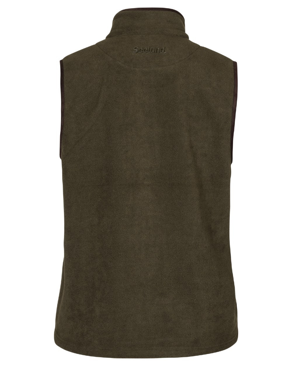 Pine Green Melange coloured Seeland Woodcock Earl Waistcoat on white background #colour_pine-green-melange