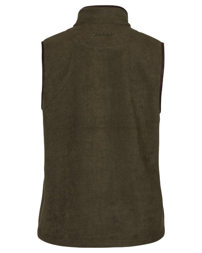 Pine Green Melange coloured Seeland Woodcock Earl Waistcoat on white background #colour_pine-green-melange