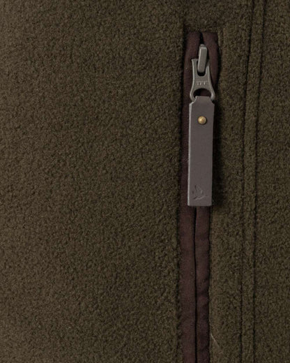 Pine Green Melange coloured Seeland Woodcock Earl Waistcoat on white background #colour_pine-green-melange