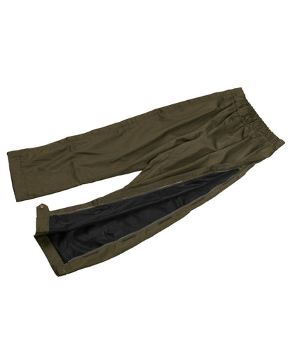 Shaded Olive Coloured Seeland Buckthorn Zip Leg Overtrousers on white background #colour_shaded-olive