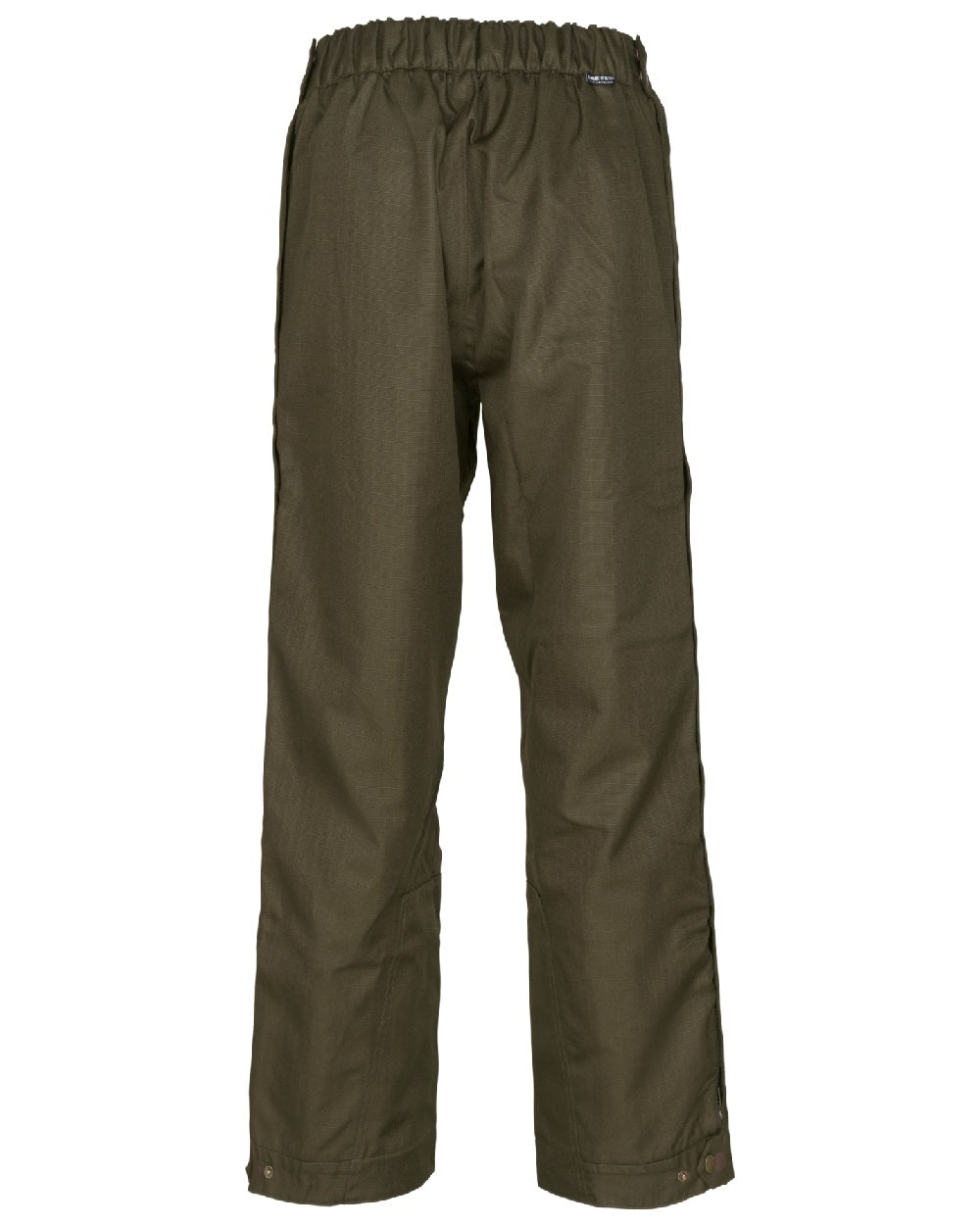 Shaded Olive Coloured Seeland Buckthorn Zip Leg Overtrousers on white background #colour_shaded-olive