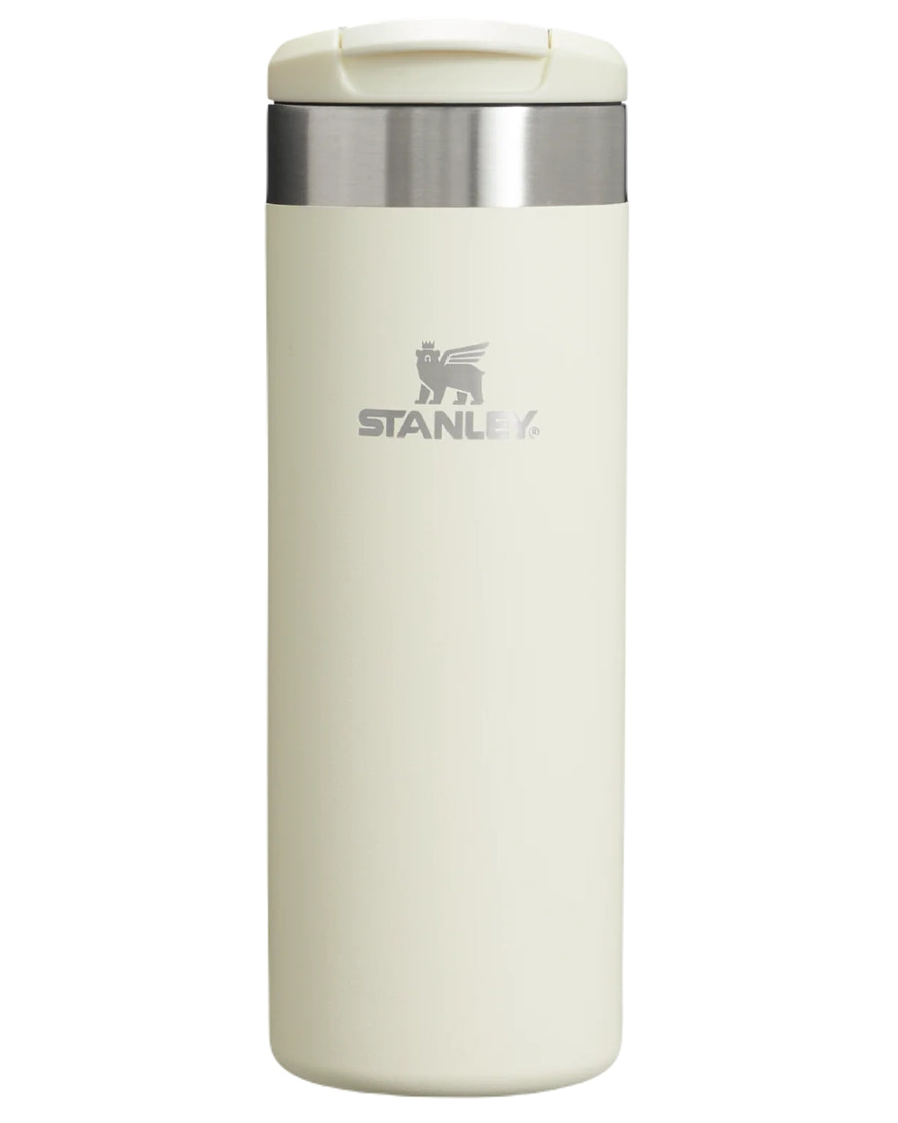 Cream Gloss coloured Stanley AeroLight Transit Mug 0.47L on white background #colour_cream-gloss