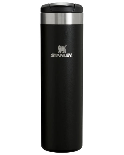 Black coloured Stanley AeroLight Transit Mug 0.6L on white background #colour_black