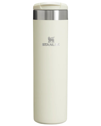 Cream Gloss coloured Stanley AeroLight Transit Mug 0.6L on white background #colour_cream-gloss