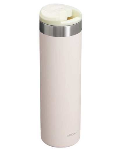 Rose Quartz coloured Stanley AeroLight Transit Mug 0.6L on white background #colour_rose-quartz