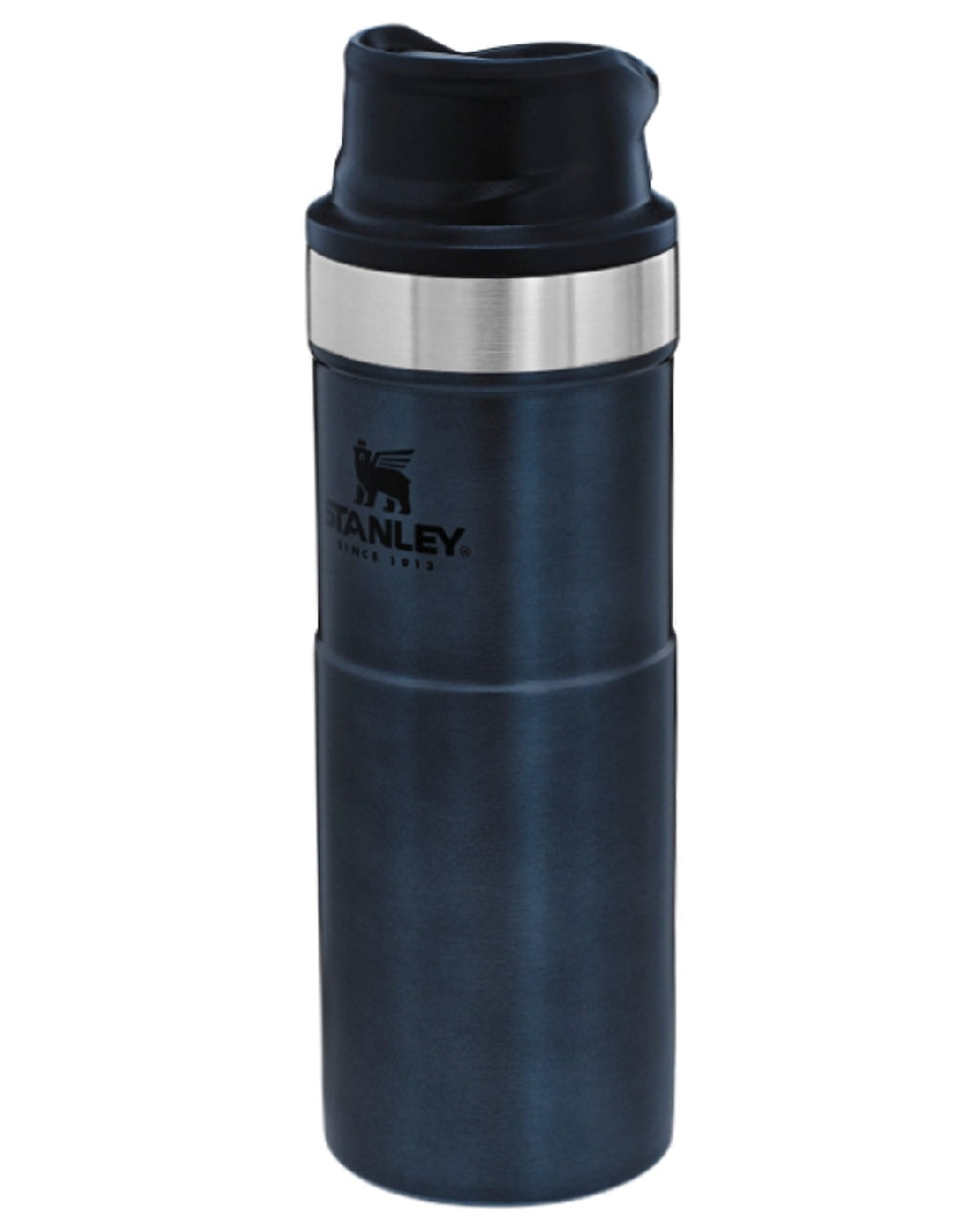 Nightfall coloured Stanley Classic Trigger Action Travel Mug 0.47L on white background #colour_nightfall