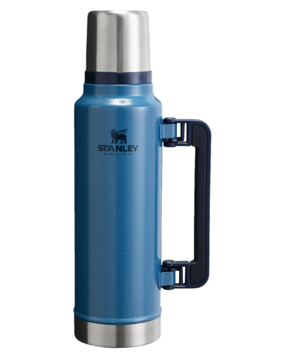 Hammertone Lake Coloured Stanley Classic Vacuum Bottle 1.4L on white background #colour_hammertone-lake