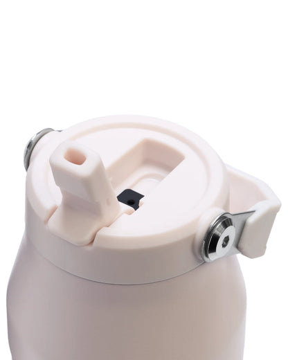 Rose Quartz coloured The IceFlow Bottle Flip Straw 2 1.06L on white background #colour_rose-quartz