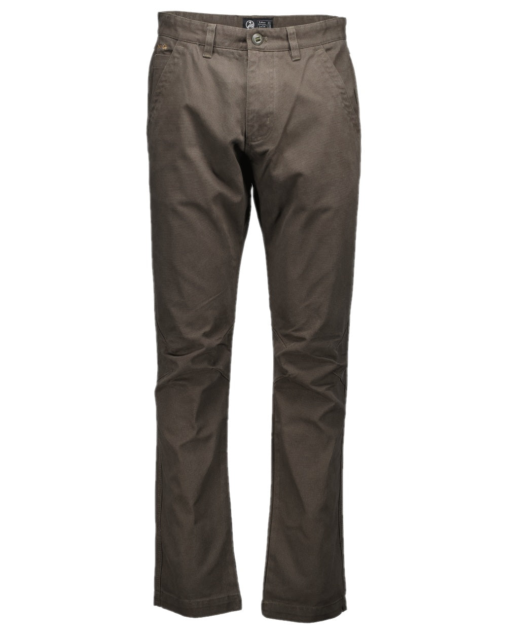 Charcoal Coloured Swanndri Mens Bedrock Canvas Work Pant on white  background #colour_charcoal
