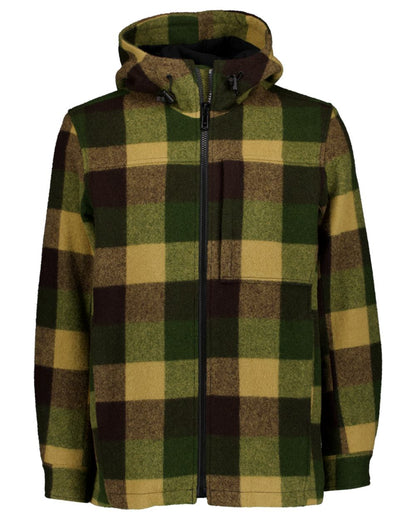 Checkamo Coloured Swanndri Mens Hudson Wool Hoodie on white background #colour_checkamo
