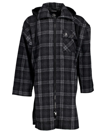 Edwards Check Coloured Swanndri Mens Mosgiel Wool Bushshirt with Zip-up Front on white background #colour_edwards-check