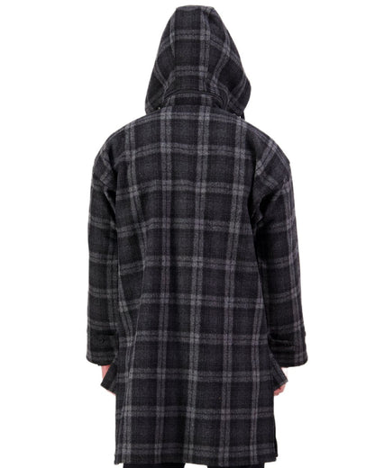 Edwards Check Coloured Swanndri Mens Mosgiel Wool Bushshirt with Zip-up Front on white background #colour_edwards-check