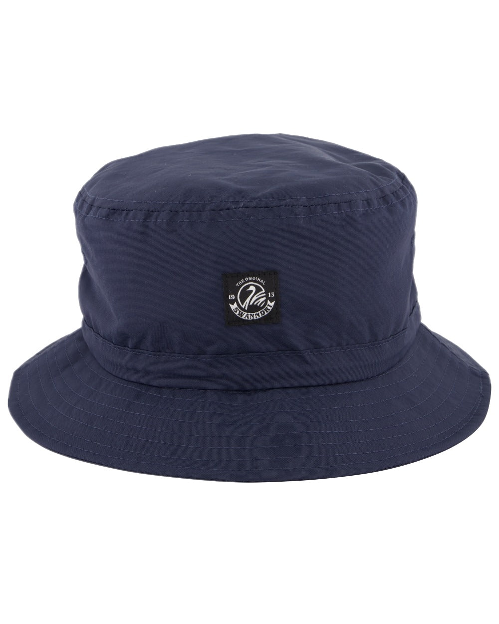 Navy Coloured Swanndri Murrays Bay V2 Bucket Hat on white background #colour_navy