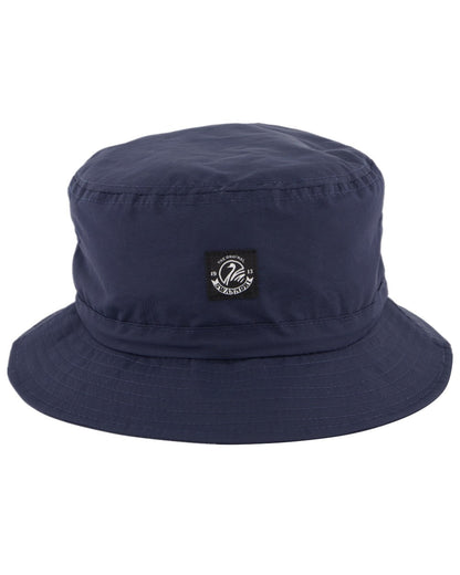 Navy Coloured Swanndri Murrays Bay V2 Bucket Hat on white background #colour_navy