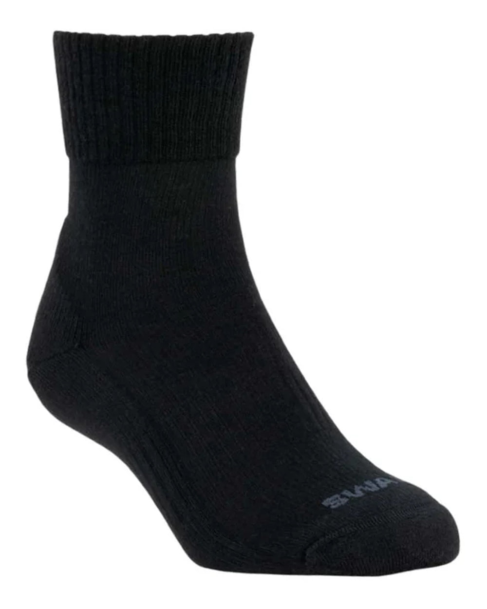 Black coloured Swazi Adventure Socks on white background #colour_black