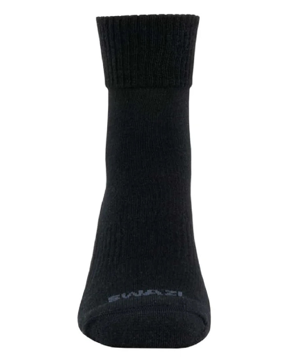 Black coloured Swazi Adventure Socks on white background #colour_black