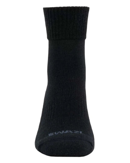 Black coloured Swazi Adventure Socks on white background #colour_black