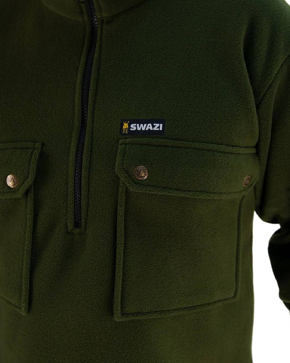 Olive Coloured Swazi Back 40 Shirt on white background #colour_olive