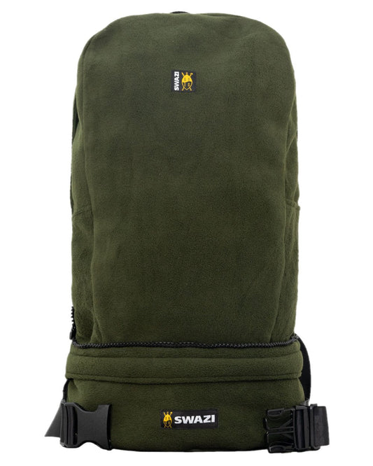 Olive Coloured Swazi Buffalo Bag on white background #colour_olive