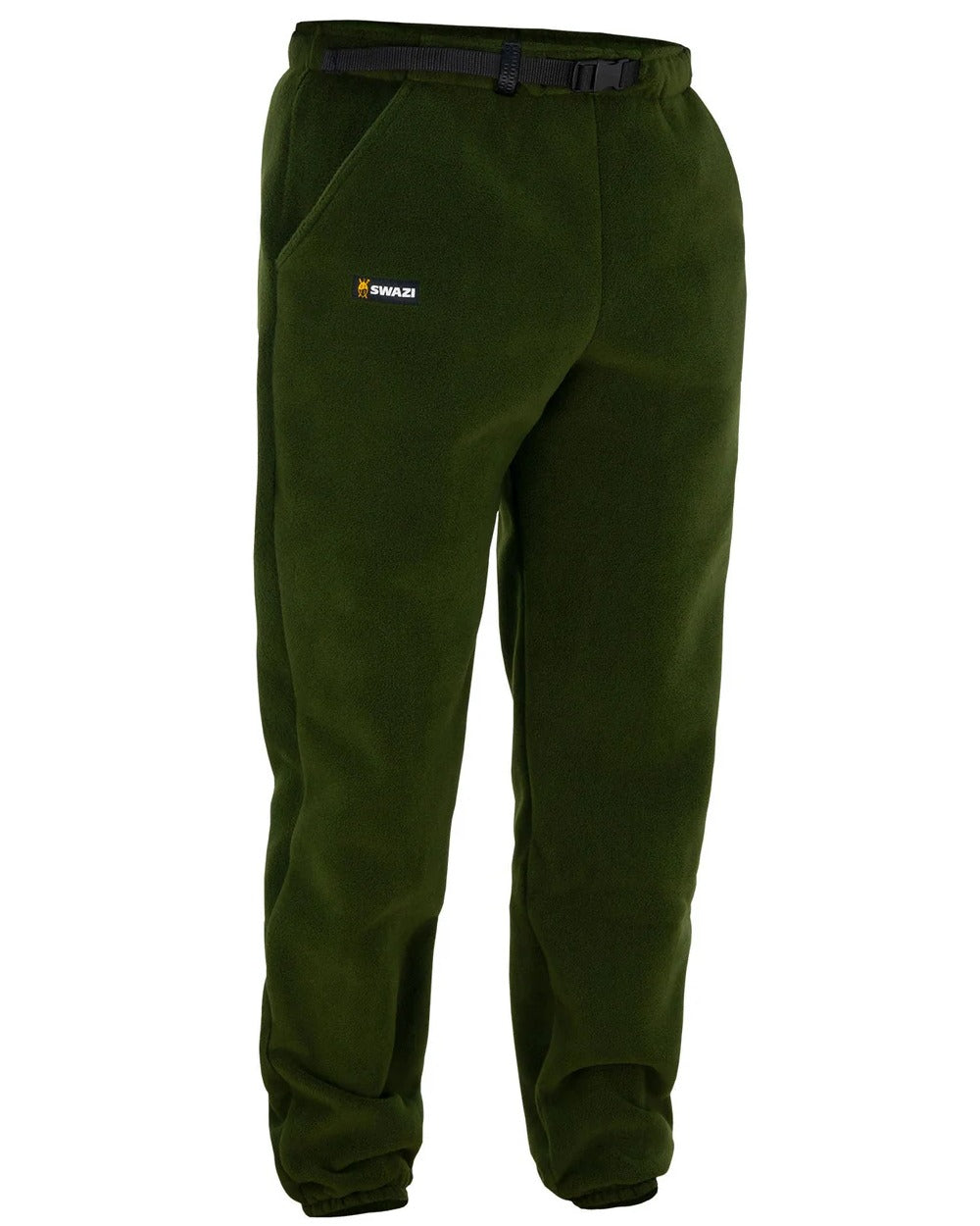 Olive coloured Swazi Bush Pants on white background #colour_olive