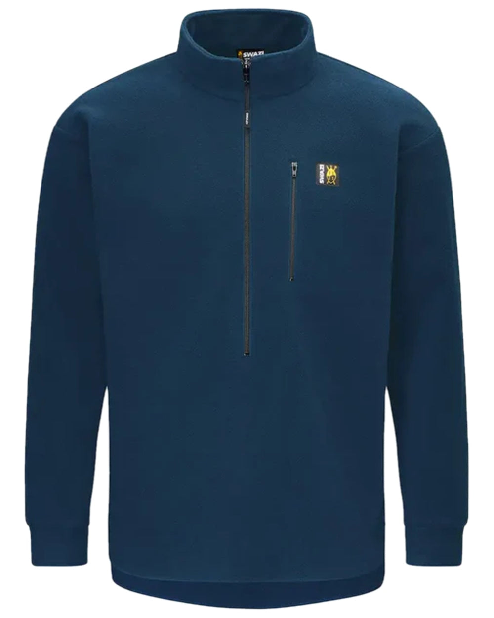 Midnight Coloured Swazi Bush Shirt on white background #colour_midnight