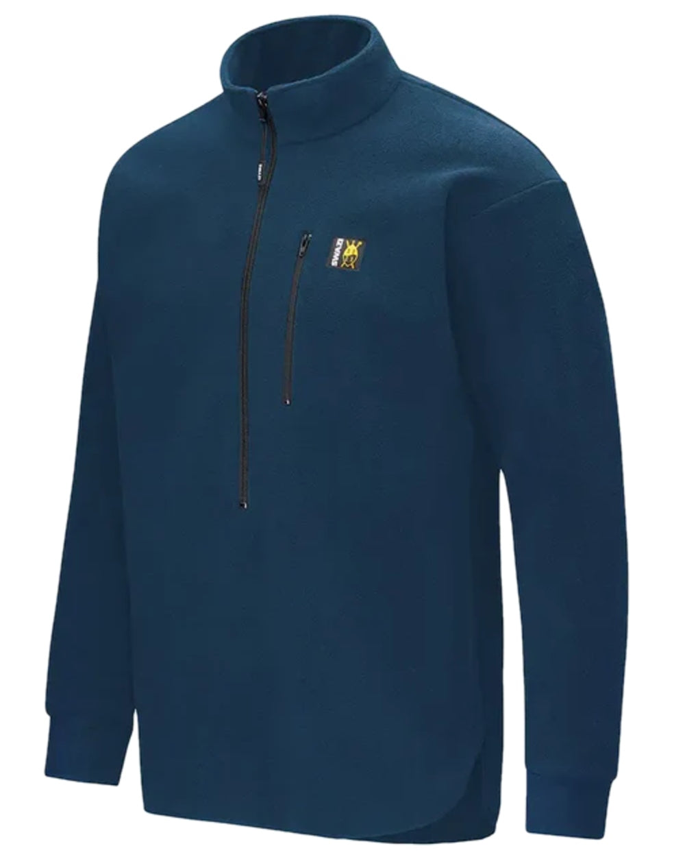 Midnight Coloured Swazi Bush Shirt on white background #colour_midnight