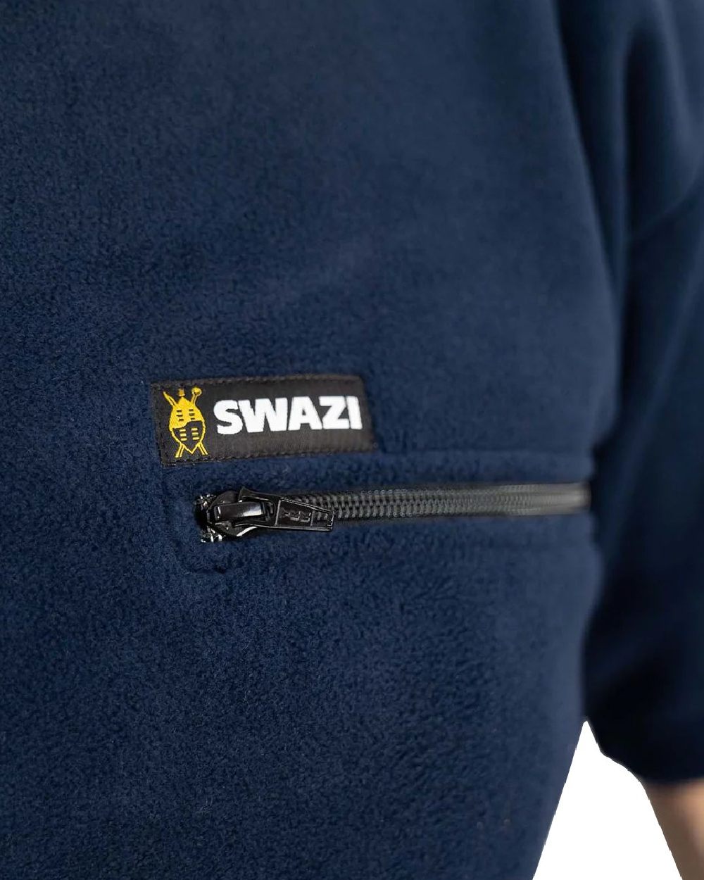 Navy Coloured Swazi Bushmans Tee on white background #colour_navy