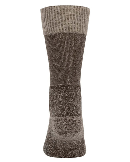 Wheat- Wet coloured Swazi Cabin Socks on white background #colour_wheat