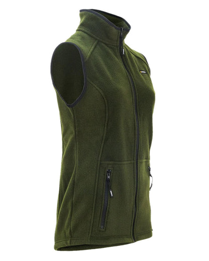 Olive Coloured Swazi Catlin Vest on white background #colour_olive