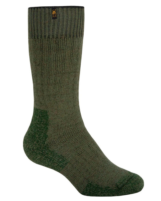 Green AHS coloured Swazi Hunter Socks on white background #colour_green