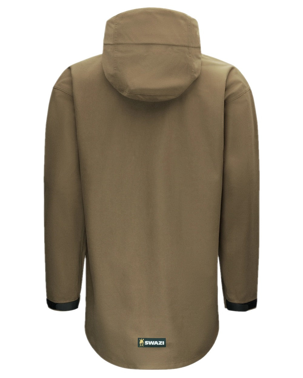 European Olive Coloured Swazi Kagoule Smock on white background #colour_european-olive